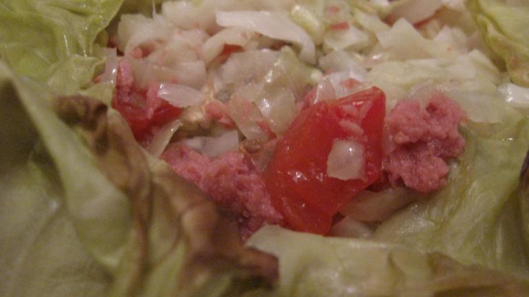 Cabbage and Corned Beef in Coconut Cream (Kapisi Pula) Created by MomLuvs6