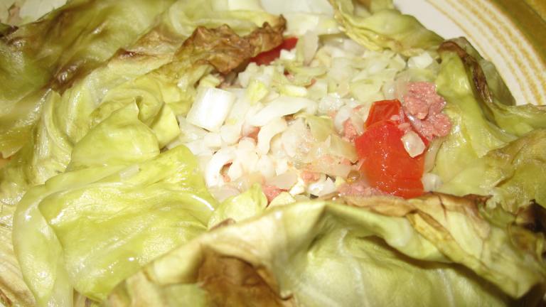 Cabbage and Corned Beef in Coconut Cream (Kapisi Pula) Created by MomLuvs6