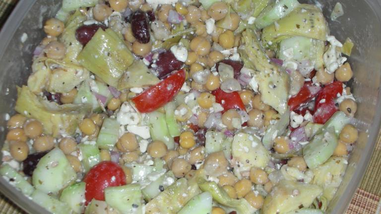 Greek Garbanzo Bean Salad Created by JackieOhNo!