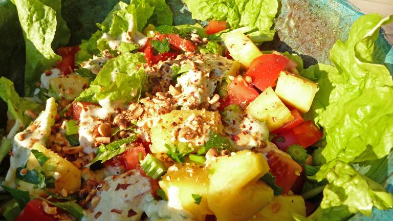 Tropical Salad With Pineapple and Tomatoes Created by Artandkitchen