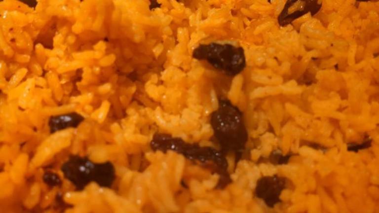 Geelrys (South African Yellow Rice With Raisins) Created by Elmotoo