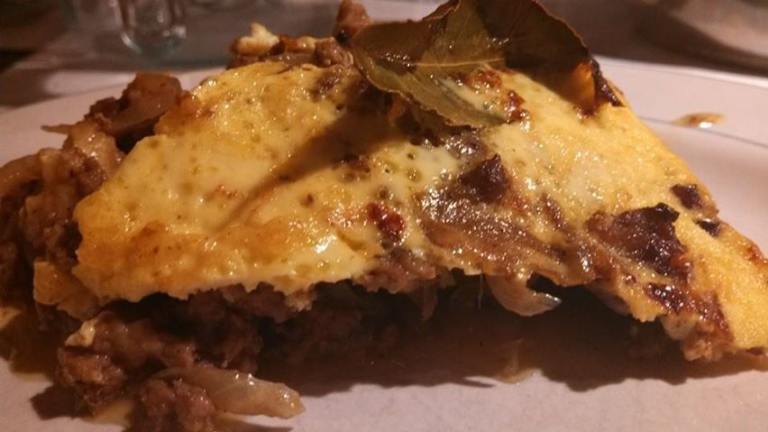 Bobotie (South African Curried Meat Casserole) created by Elmotoo