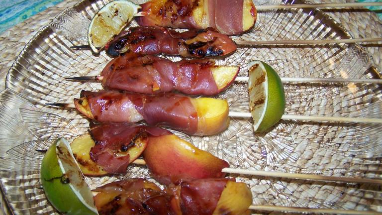 Grilled Nectarines With Prosciutto created by Chef PotPie