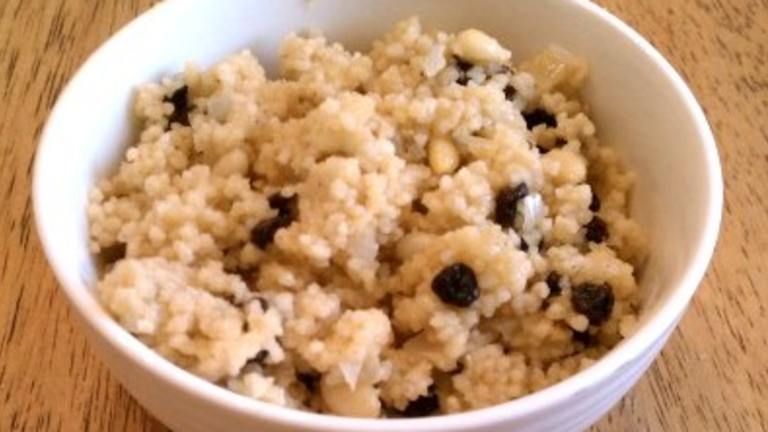 Couscous With Pine Nuts and Currants Created by thesinglebite