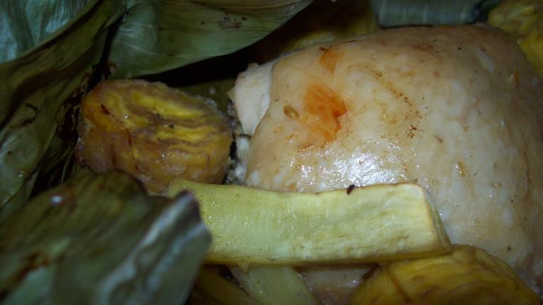 Chicken & Coconut in Banana Leaves Created by Jostlori