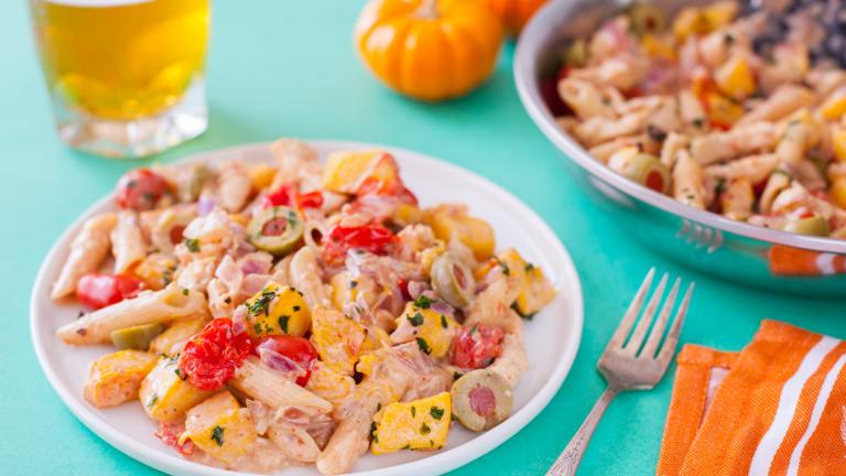 Creamy Chicken and Pumpkin Pasta (Ww) Created by DianaEatingRichly