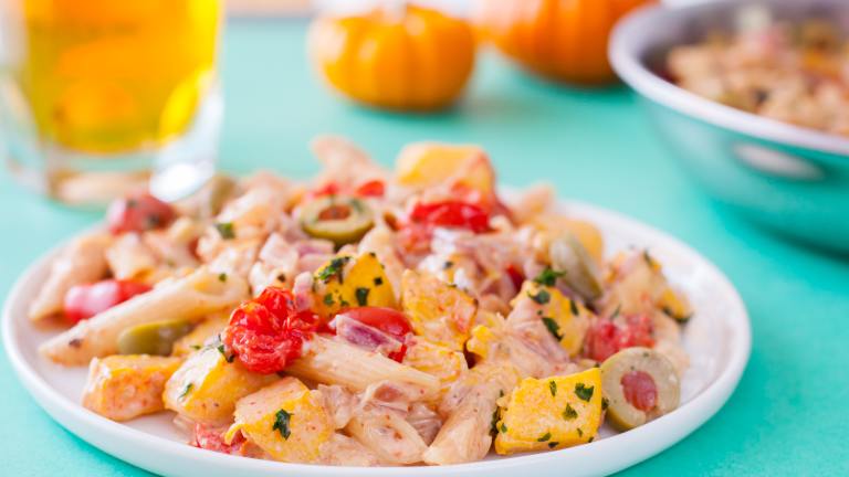 Creamy Chicken and Pumpkin Pasta (Ww) Created by DianaEatingRichly