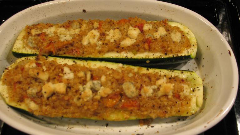 Quinoa Stuffed Zucchini Boats created by Chicagoland Chef du