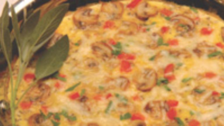 Easy Mushroom and Cheese Frittata created by Mary Jenny