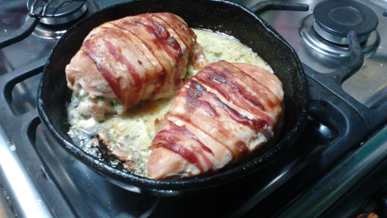 Gorgonzola Stuffed Chicken Breasts Wrapped in Bacon Created by MsPia