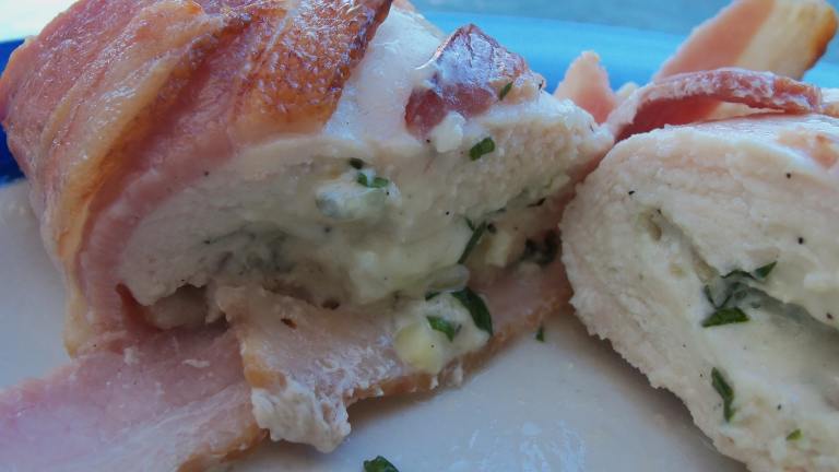 Gorgonzola Stuffed Chicken Breasts Wrapped in Bacon Created by AZPARZYCH