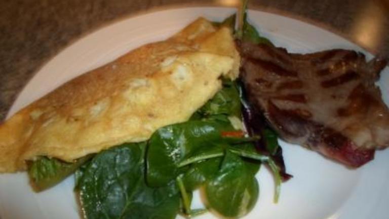 Spinach, Tomato and Ricotta Omelette Created by Kiwi Kathy