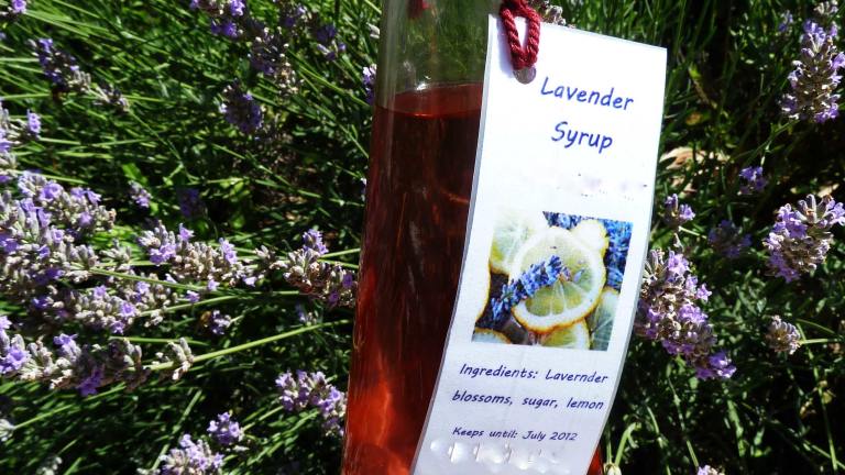 Lavender Syrup Created by Artandkitchen