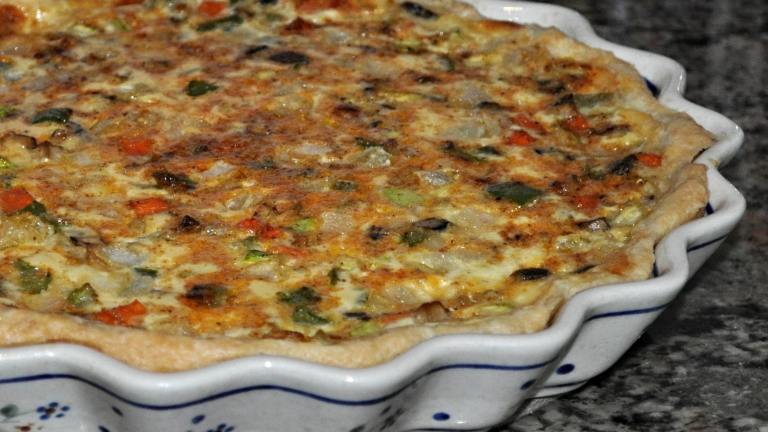 Garden Vegetable Quiche With a Cream Cheese Crust Created by KateL