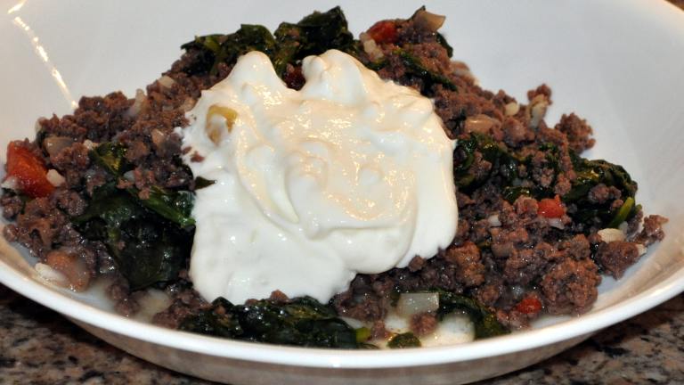 Spinach With Ground Beef created by KateL