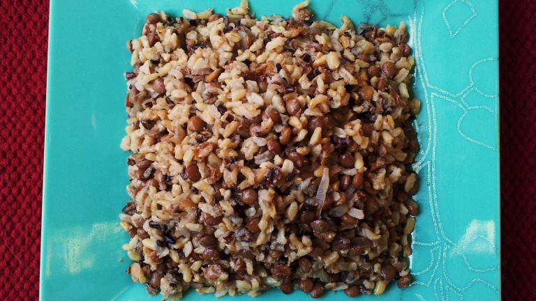 Rice Cooker Pilaf With Brown Rice, Lentils, and Wild Rice Created by Futtimanette