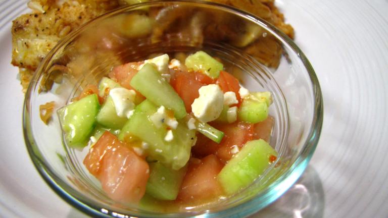 Cucumber and Tomato Salad With Feta Cheese Created by loof751