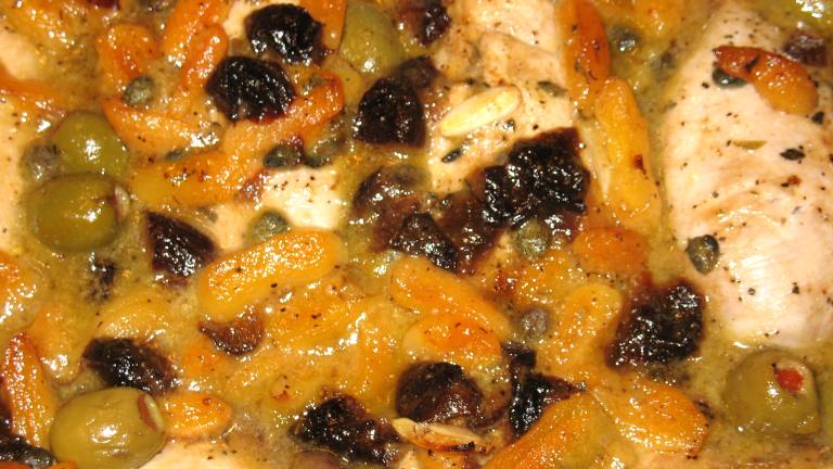 Mediterranean Chicken With Dried Apricots & Prunes Created by Chicagoland Chef du 