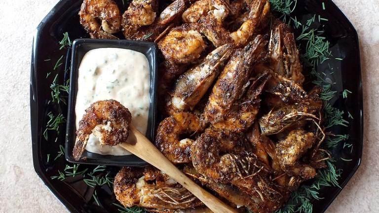 Cajun-Spiced Smoked Shrimp With Rémoulade Created by Zurie
