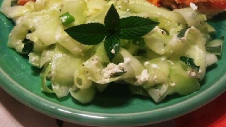 Cucumber Mint Salad With Goat Cheese Created by Isabeau