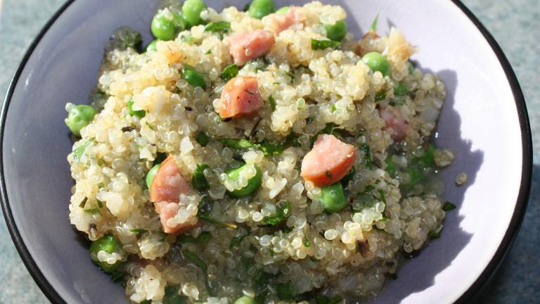 Quinoa With Peas and Sausage Created by IngridH