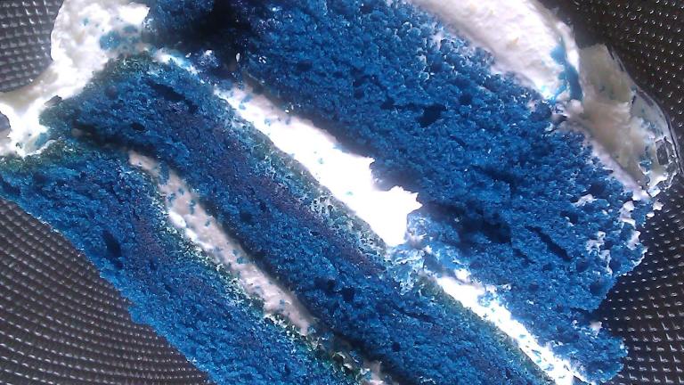 Royal Blue Velvet Cake Created by mersaydees