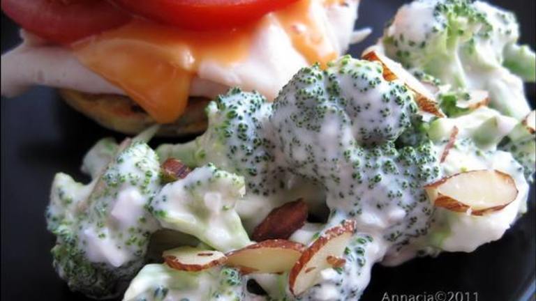 Broccoli-Almond Salad Created by Annacia
