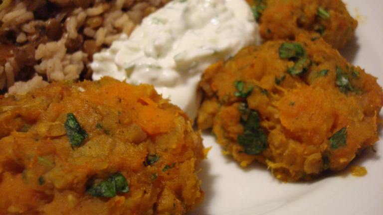 Baked Butternut Falafels With Cucumber Yogurt Dip created by Starrynews