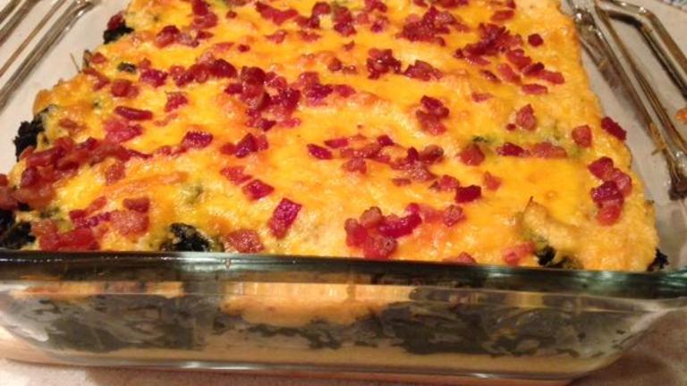 Grits and Greens Casserole Created by Jeggie