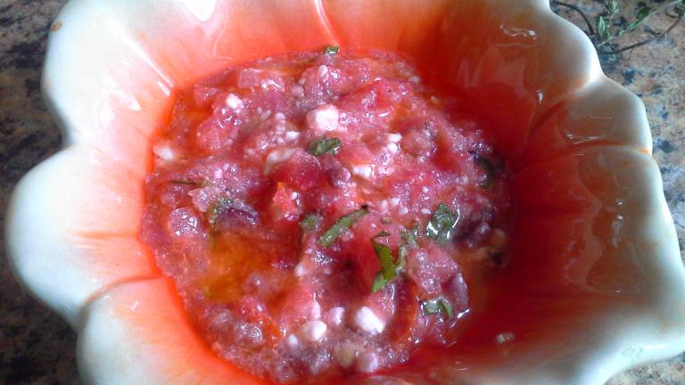 Tomato and Feta Relish Created by threeovens