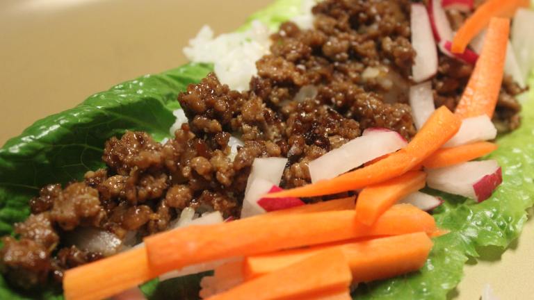 Ground Turkey Lettuce Wraps Created by mommyluvs2cook