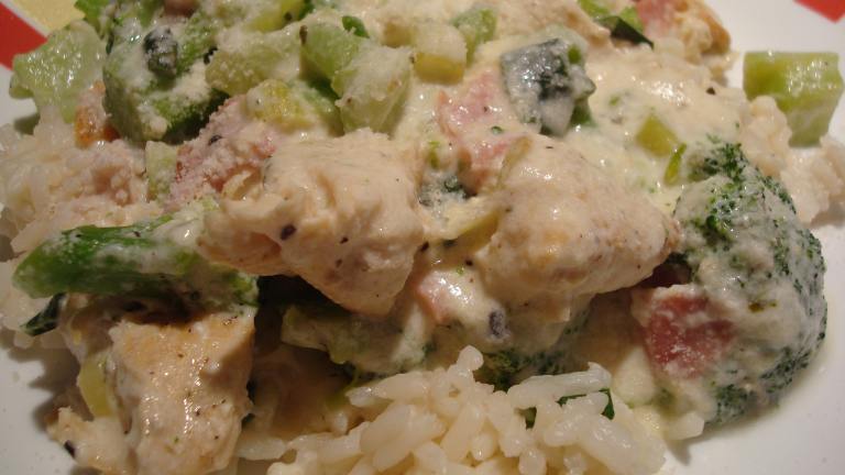 Parmesan Chicken and Broccoli Created by Starrynews