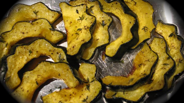 Parmesan-Roasted Acorn Squash Created by Chicagoland Chef du 