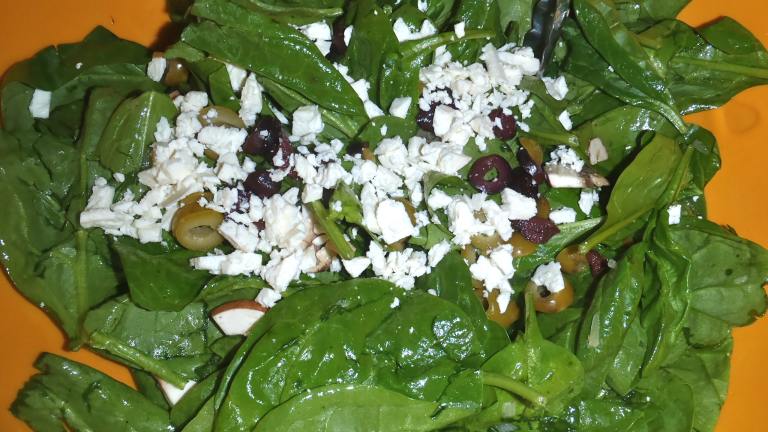Wilted Spinach Salad Created by Linky
