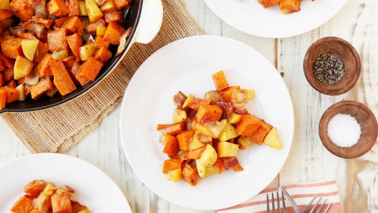 Maple Sweet Potatoes With Apple and Bacon Created by Jonathan Melendez 
