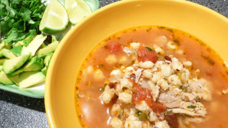 Chipotle Chicken Posole created by Outta Here