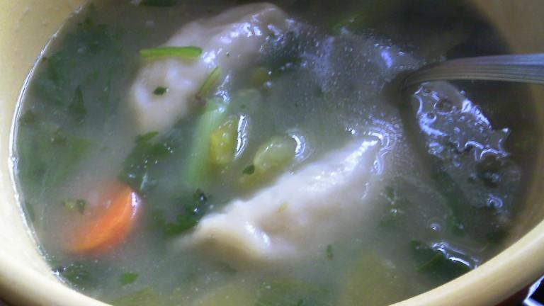 Green Chili Won Ton Soup created by Dienia B.