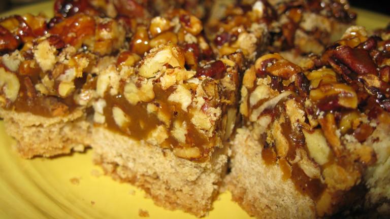 Pecan Bars Made With Splenda© created by threeovens
