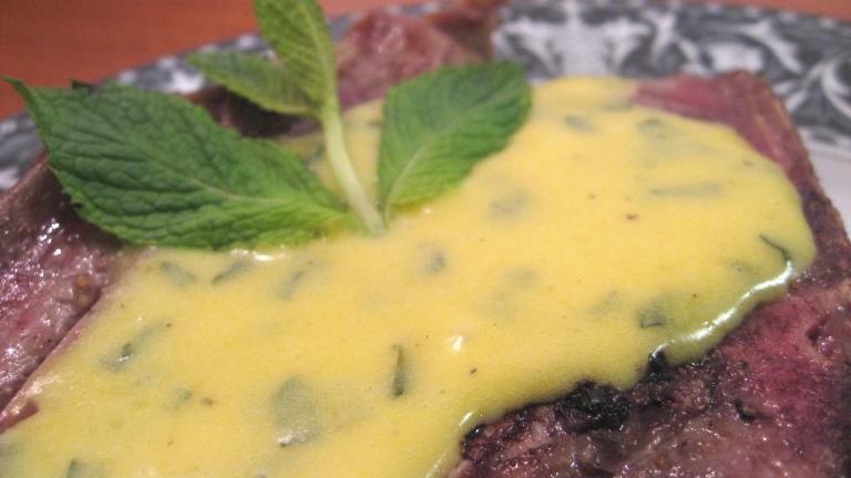 Lamb Chops With Minted Hollandaise Sauce created by Scarlett516