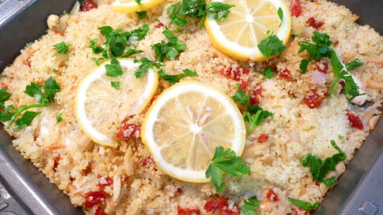 Tilapia Baked in Couscous Created by Outta Here