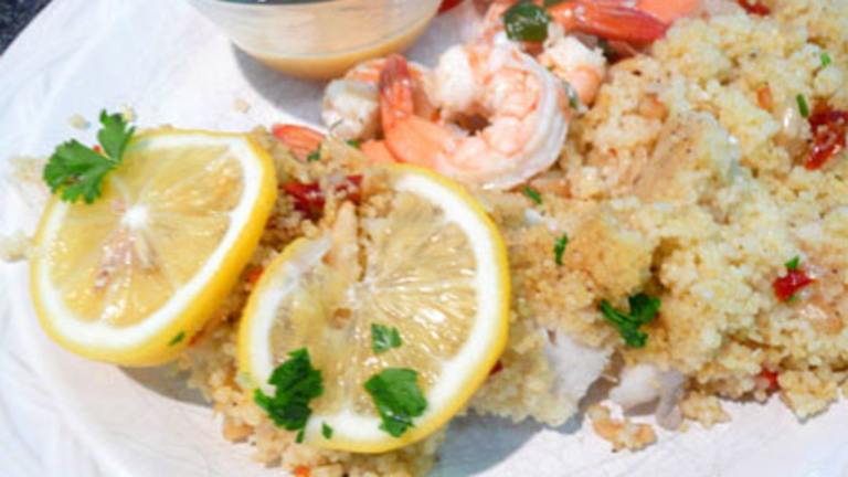 Tilapia Baked in Couscous Created by Outta Here