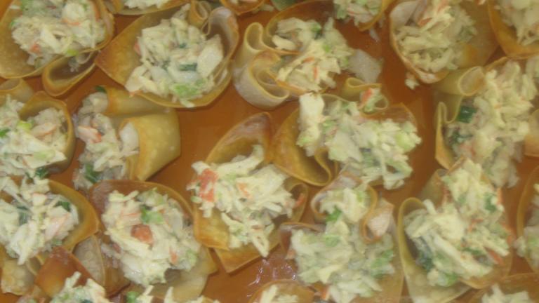 Crab Salad in Crisp Wonton Cups Created by Douglas Poe