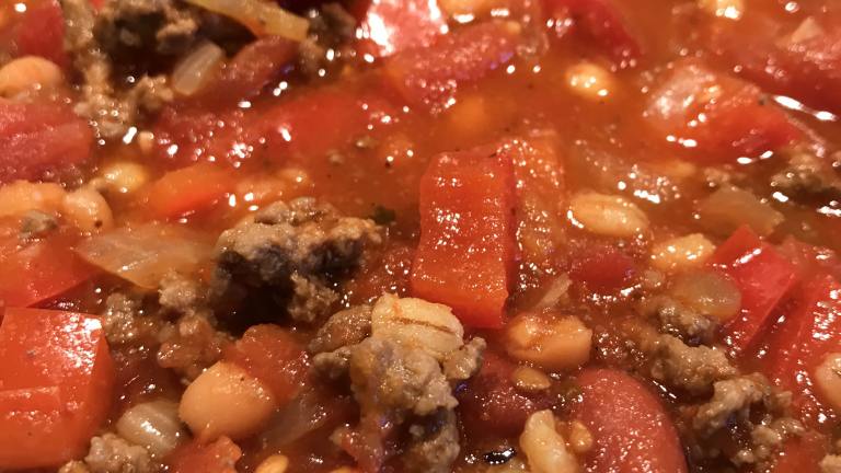Beef and Barley Chili Created by Linky