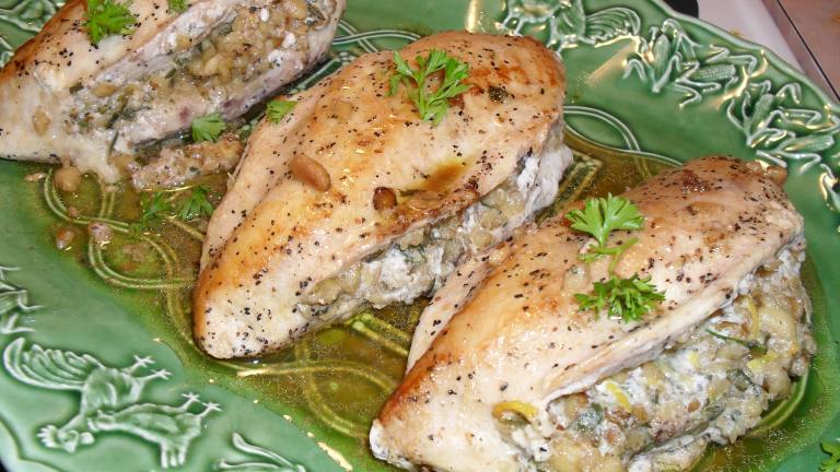 Chicken Breasts Stuffed With Basil Walnut Butter created by vrvrvr