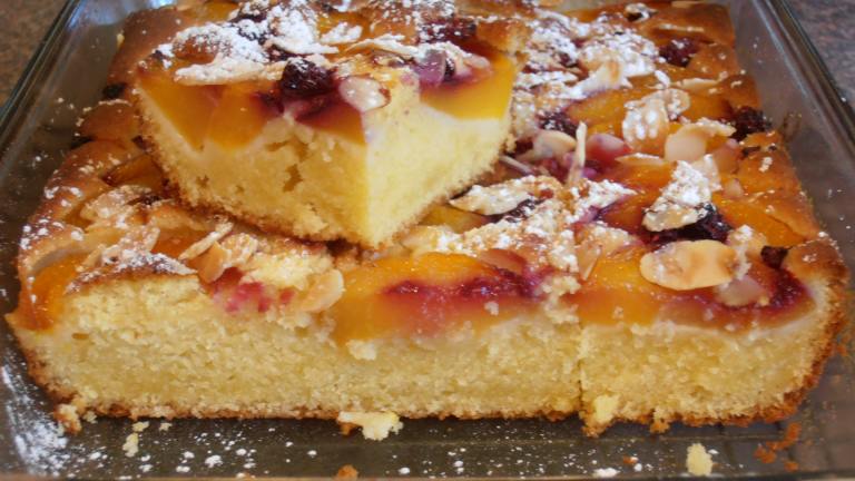 Peach - Raspberry Almond Cake Created by Hanka
