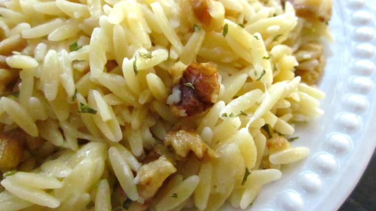 Orzo With Blue Cheese and Walnuts Created by gailanng