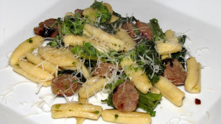 Cavatelli With Sausage and Broccoli Rabe Created by ken  cooks
