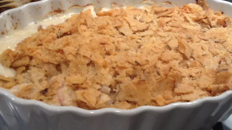 Chicken Casserole With Potato Chip Topping Created by CIndytc