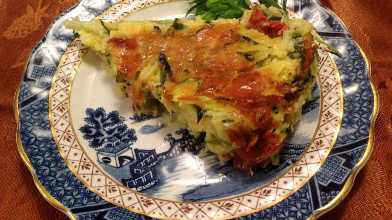 Zucchini and Semi-Dried Tomato Slice/Bake Created by Miss Fannie