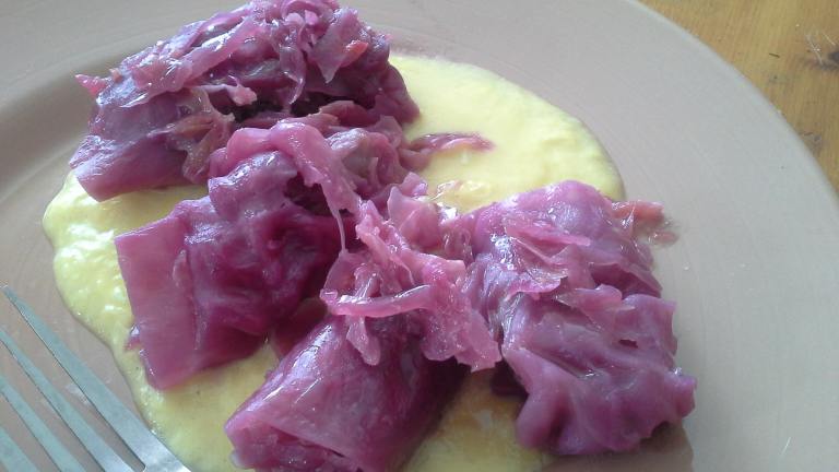 Macedonian Stuffed Cabbage With Thick Avgolemono Created by threeovens